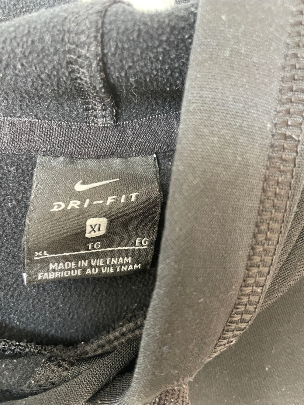 Nike Black Hoodie with White and Blue UK Logo - Picture 4 of 4